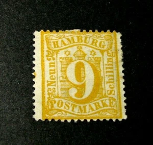 Germany-Hamburg Stamp Scott# 21 Value Numeral on Arms 1864-65 MNG H124 - Picture 1 of 1