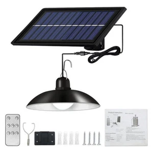 30 LED Solar Pendant Hanging Light Dimmable Outdoor Indoor Garden Yard Shed Lamp - Picture 1 of 12