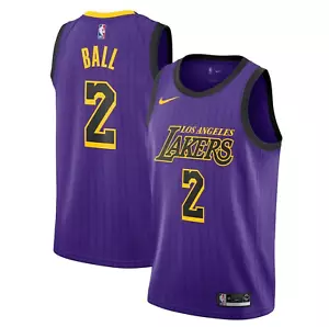 Los Angeles Lakers Jersey (Size 10-12Y) Kid's Nike NBA Ball 2 City 18/19 - New - Picture 1 of 1