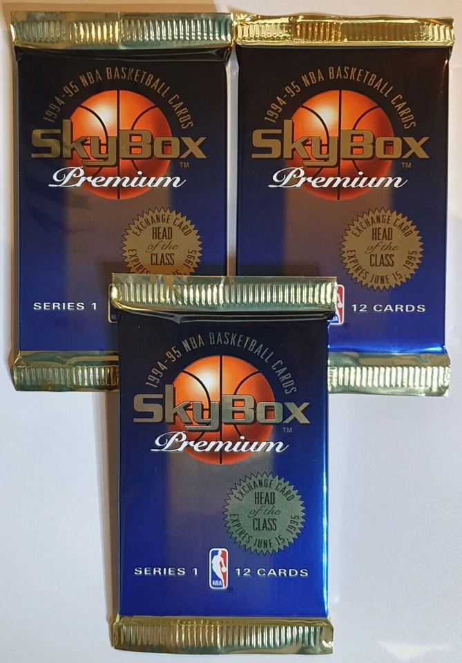 Lote de 3 x Packs de Baloncesto Skybox Premium Serie 1 1994-95 - Pack Precintado Foto 1 de 2