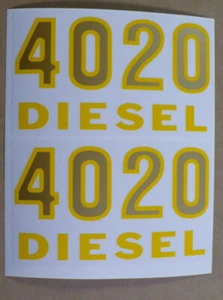 1/2 Scale 4020 Diesel Model Number DECAL for custom John Deere Tractor JP602 - Picture 1 of 1