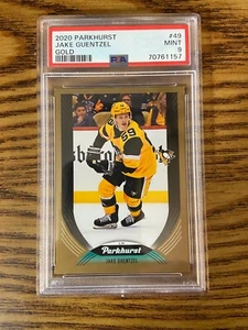 PSA 9 2020 Upper Deck Parkhurst Jake Guentzel #49 stampa corta oro - Foto 1 di 2