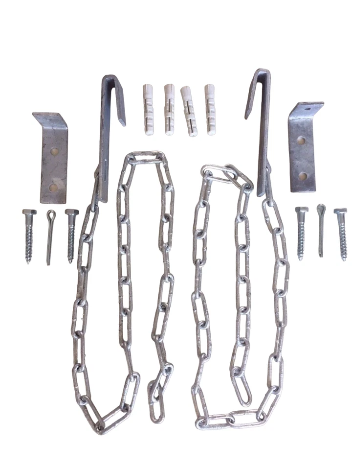 Gitterrost Sicherungskette, Lichtschachtsicherung m.700mm lg Kette,1 Paar/Beutel - Bild 1 von 2