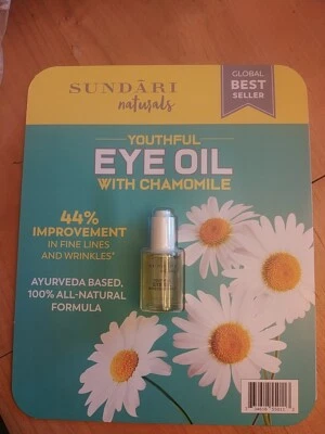 Aceite de ojos Sundari Naturals Youthful con manzanilla 0,5 oz NUEVO sellado auténtico  Foto 1 de 4