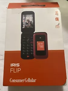 Consumer Cellular Iris Flip SH3320 Phone 8GB RED 4G LTE 5 MP - - Picture 1 of 11