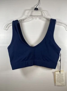Electric & Rose Navy Blue White Tie Dye Sports Bra Women's XS NWT - Picture 1 of 5