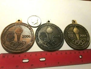 3 JUMBO  2.5" ARECIBO RECREACION Y DEPORTE OLIMPIADAS 2004 PUERTO RICO MONTAÑA - Foto 1 di 5