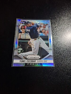 2014 PANINI PRIZM BASEBALL SILVER PRIZM SP #25 YUNEL ESCOBAR TAMPA BAY NRMT-MT!! - Image 1 of 2