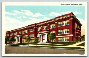 Lino Lincoln Nebraska postal de escuela secundaria - Imagen 1 de 2