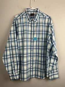 Untuckit Turley WF Hemd Herren XXL blau kariert langarm faltenfrei Baumwolle - Bild 1 von 7