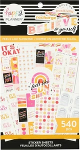 Paquete de pegatinas Happy Planner: Feels Like Sunshine - 540 pegatinas - Imagen 1 de 4