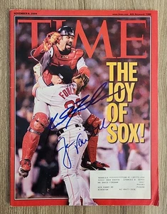 Jason Varitek & Keith Foulke Signed Time Magazine Red Sox 11/8/04 RAD - Picture 1 of 1