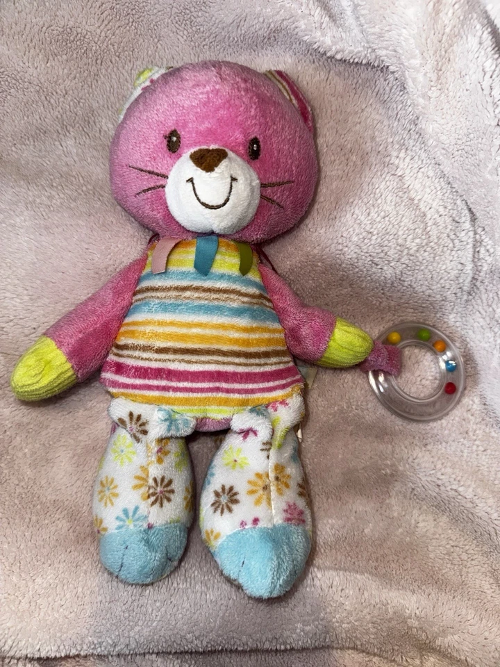 Juguete de peluche para bebé Douglas Playtivity Kitty Cuddle Pal colorido gato gatito 2011 Foto 1 de 4