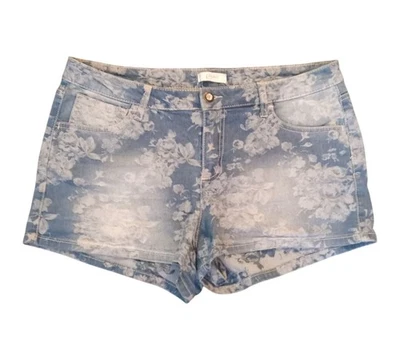 Candies Shorts Womens Juniors 13 Blue Floral Print Denim Boho  - Image 1 of 4