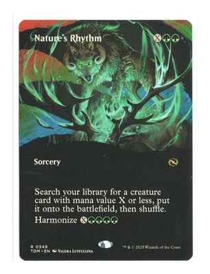 MTG - Nature's Rhythm - Borderless - [Tarkir: Dragonstorm - NM - Image 1 of 2