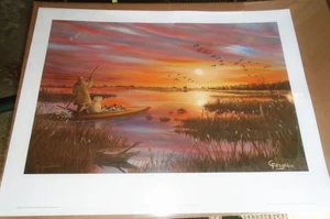 2008 Ducks Unlimited Print DU Wisconsin Sponsor Edition by Chuck Fitzgibbon - Bild 1 von 5
