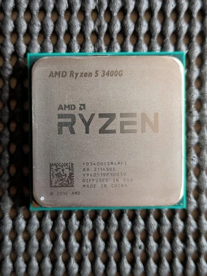 AMD Ryzen 5 3400G Windows 11 CPU Processor AM4 3.7Ghz + Radeon Vega 11 Graphics - Image 1 of 4