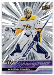2023 2023-24 Upper Deck Outburst Silver Young Guns Rookie #204 Yaroslav Askarov - Imagen 1 de 2