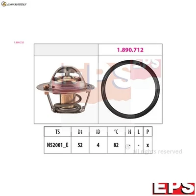 THERMOSTAT KÜHLMITTEL 1.880.725 FÜR MITSUBISHI ECLIPSE/CROSS MIRAGE/VI GALANT - Bild 1 von 4