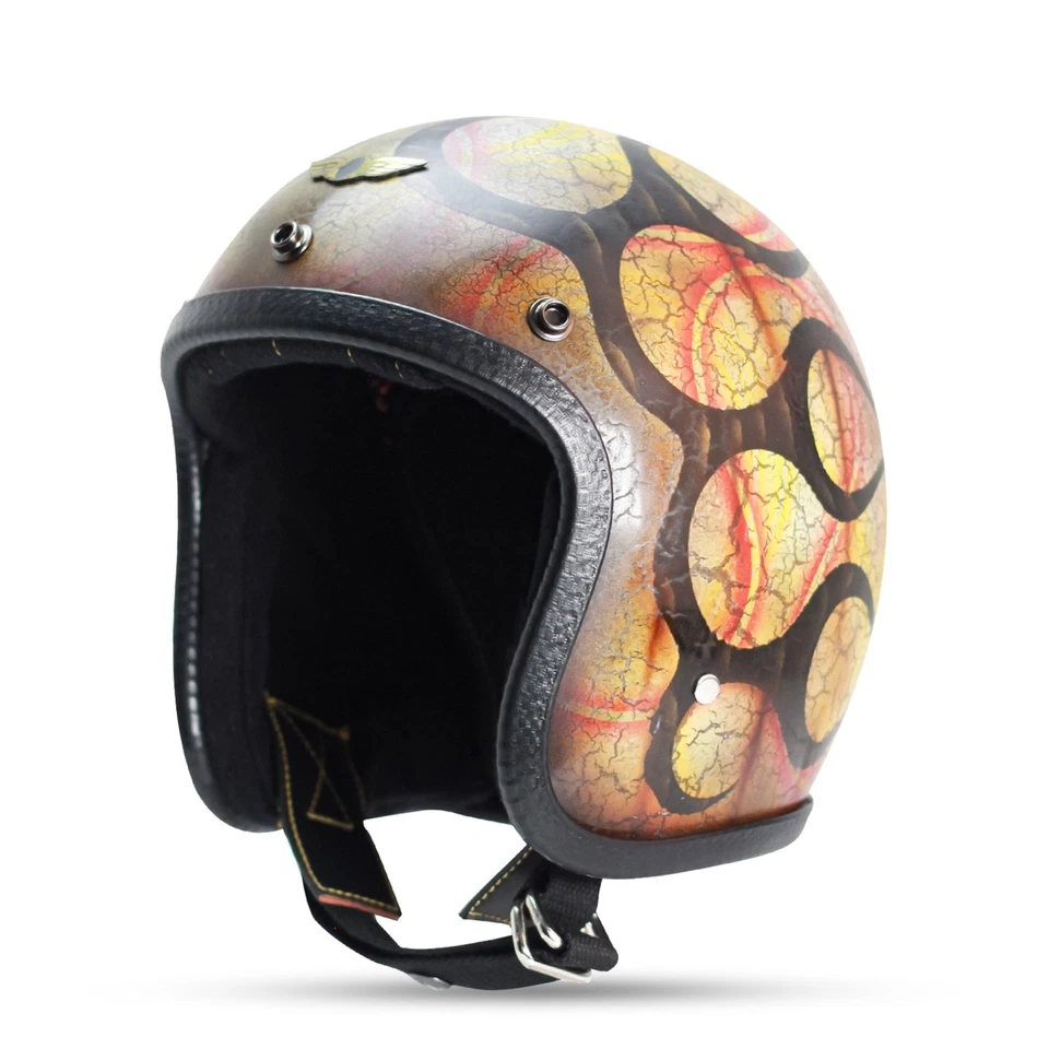NEW SALE! VINTAGE CUSTOM HELMET SLIMHEAD CRACKED PATINA BOBBER CHOPPER CAFERACER - Image 1 of 4