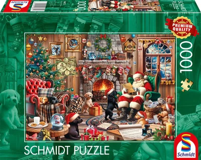 SCHMIDT SPIELE GMBH Gemütliche Weihnachten Puzzle Standard 1000 Teile Spiel 58872 Deutsch 2025
