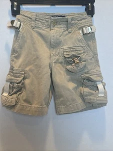 Polo By Ralph Lauren Boys 4T Cargo Shorts Khaki With Buckles & Straps - Picture 1 of 15