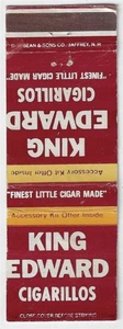 Vintage Matchbook Cover King Edward Cigarillos Accessory Kit Back - Picture 1 of 3