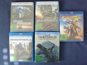 Transformer Blu-Ray  1 + 2 + 3 (3D) +4 Steelbook 3D, + BUMBLEBEE  - Bild 1 von 2