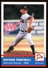 2005 Grandstand Danville Braves NATHAN PUDEWELL RC BRAVES EL DORADO HILLS CA