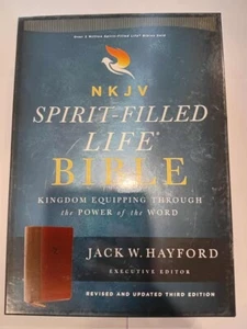 NKJV, Spirit-Filled Life Bible, Third Edition, Leathersoft, Brown, Red... - Picture 1 of 8