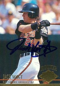 Jack Voigt autographed Baseball Card (Baltimore Orioles) 1994 Fleer Ultra #10