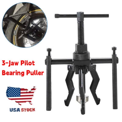 3 Jaw Pilot Bearing Puller Removal Inner Wheel Extractor Tool for Car Motorcycle Foto 1 de 4