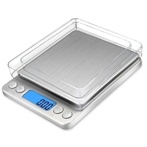 Digital Kitchen Scales Electronic LCD Food Weight Postal Pocket Scale 0.01g 500g - Picture 1 of 11