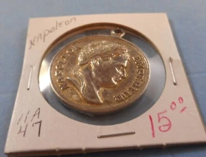 Vintage Coin Pendant France French Empereur Napoleon Bonaparte. Vive L'Empereur! - Picture 1 of 2