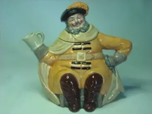 LARGE Royal Doulton FALSTAFF Character Teapot 5 Photos D6854 - Picture 1 of 5