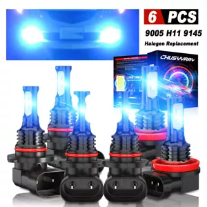 For Toyota Tundra 2007-2013 Combo 6X 8000K LED Headlight Hi/Lo + Fog Light Bulbs - Picture 1 of 15