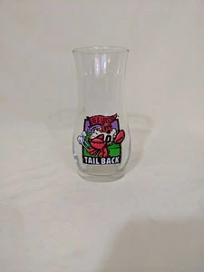 Red Lobster Tail Back Hurricane Glass - Picture 1 of 2