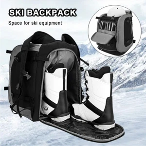 65L ski backpack snowboarding equipment duffel bag outdoor helmet boots Bag - Picture 1 of 12