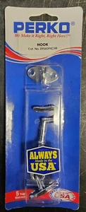 PERKO Chrome Plated Bronze 3"  Cabin Door Hook - 0956DP4CHR - Imagen 1 de 2