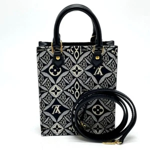 LOUIS VUITTON M80484 Monogram jacquard SINCE 1854 Petit Sac Plat 2WAY Hand Bag - Picture 1 of 14