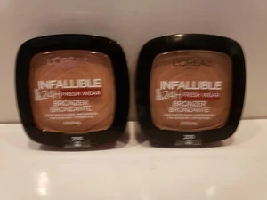 Loreal ~ Lot of 2 ~ Infallible Fresh Wear 24h Soft Matte Finish Bronzer #300 - Picture 1 of 1