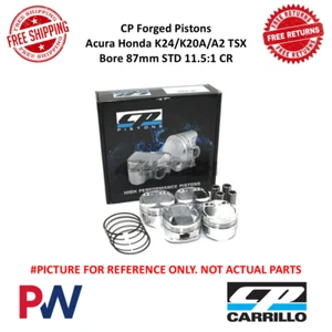 CP Forged Pistons For Acura Honda K24/K20A/A2 TSX Bore 87mm STD 11.5:1 CR SC7145 - Picture 1 of 3