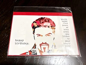 GEORGE MICHAEL CARTOON BIRTHDAY CARD~~5"x7"~BLANK INSIDE - Picture 1 of 1