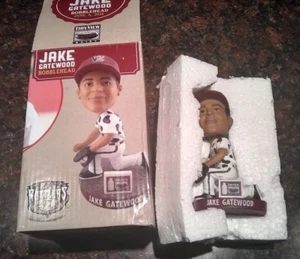 NIB AUTO SIGNED 2016 JAKE GATEWOOD TIMBER RATTLERS BREWERS BOBBLEHEAD SGA 6/9/16 - Picture 1 of 3