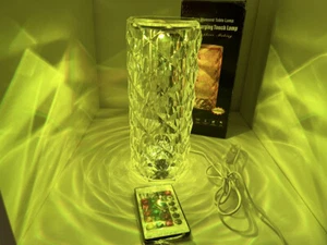 Tischlampe Rosen Diamant Lampe. 16 verschiedene Farbeffekte. Inkl. Fernbedienung - Bild 1 von 11