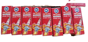 AC Spark Plugs #C42-1  Fire Ring New Old Stock 8 PACK FREE SHIPPING - Picture 1 of 1