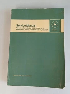 Vintage 1971 MERCEDES SERVICE MANUAL Passenger Cars Series 114-115 Volume 1 - Picture 1 of 14