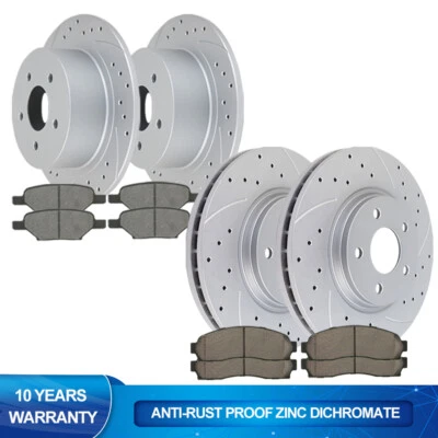 Rotores de freno delanteros traseros disco y pastillas para cobalto Malibu Pontiac G5 Saturn Aura Foto 1 de 4