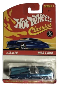 Lot Is For (1) 2004 HOT WHEELS Classics  Series 1 #13/25 '1963 T - Bird' Blue - Picture 1 of 5