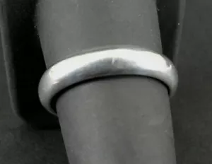 Ring Silver Band Simple Sleek Sterling Silver 925 Size 9.75 Ring Band - Picture 1 of 4